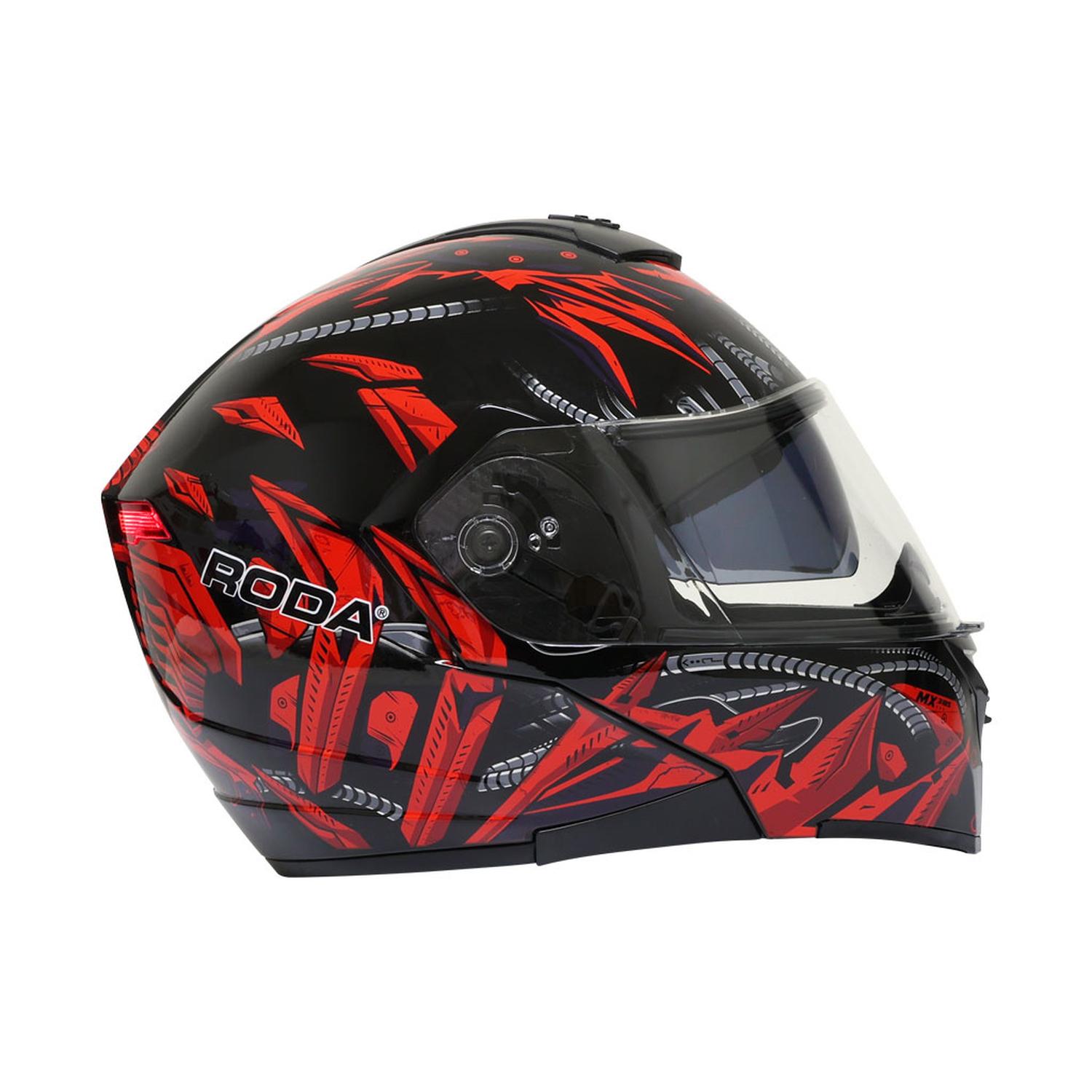 Casco roda abatible online rojo