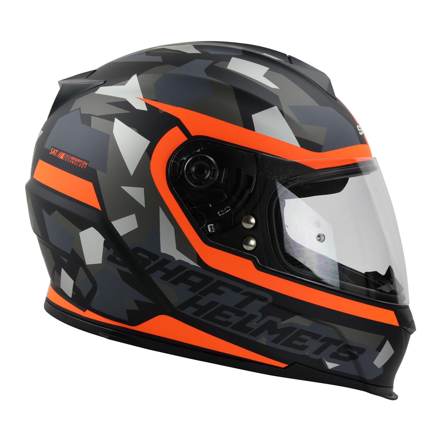 Casco shaft online naranja